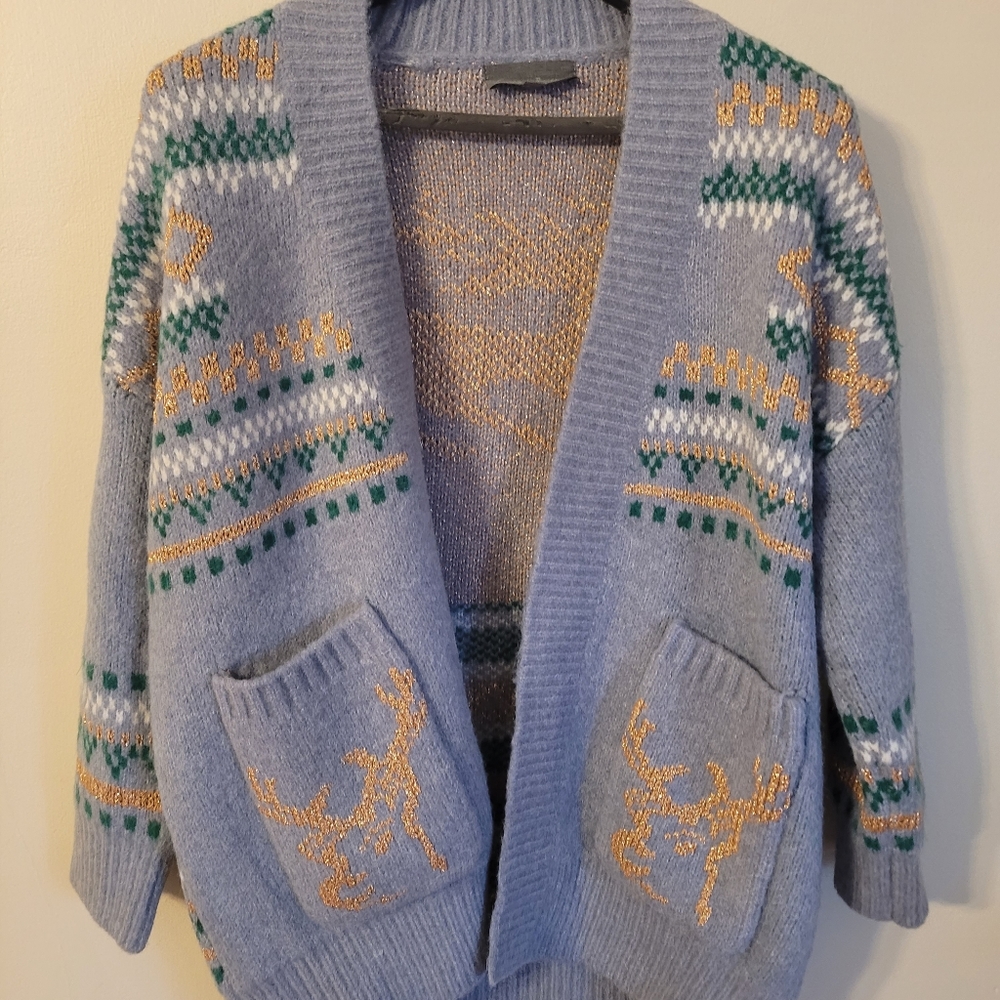 Saturday in Brooklyn reindeer sweater